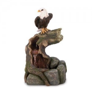 Majestic Eagle Water Fountain Indoor and Outdoor Use Resin & Stone w Pump Nice   142878408745